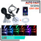 6PCS 8M RGB LED Car Interior Atmosphere Light EL Neon Strip Lamp APP Control UK