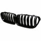 For Bmw M5 Look F10 F11 5 Series Kidney Grille Grill Gloss Black Twin Bar Slat