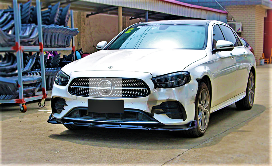 Mercedes E Class E63S AMG Brabus Style W213 C238 Front Splitter Lip 2020 plus