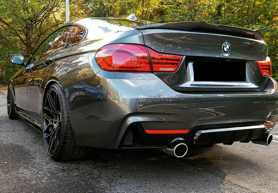 BMW 4 SERIES F36 M4 V STYLE REAR TRUNK BOOT SPOILER LIP LOOK 100% OEM QUALITY