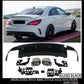 MERCEDES AMG W117 C117 CLA45 GLOSS BLACK REAR DIFFUSER QUAD EXHAUST TAILPIPES