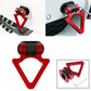 1pcs Triangle Red High-Strength Racing Car Tow Strap Front Rear Bumper Hook SUV