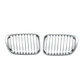 2pcs Chrome Car Grill Grille For BMW E46 4dr 3'Series Pre-facelift Sedan 98-01