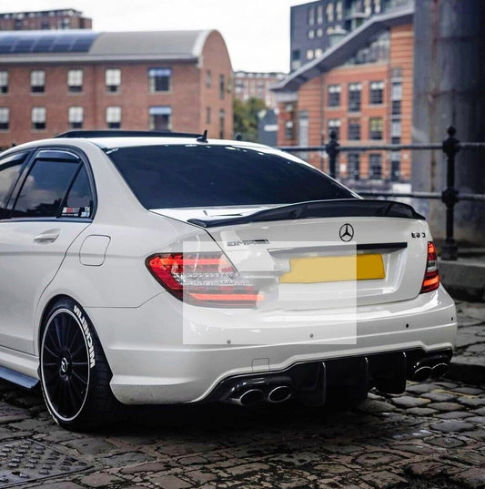 Mercedes C Class ‘C63 AMG Style’ W204 Gloss Black Ducktail Spoiler 2007-2014