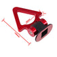 1pcs Triangle Red High-Strength Racing Car Tow Strap Front Rear Bumper Hook SUV