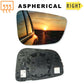 Right Driver side wing mirror glass for BMW 5 Series 2017-22 wide angle heated