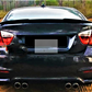BMW M Sport 3 Series M3 E90 Gloss Black M4 Style Boot Lip Spoiler 2004 to 2012