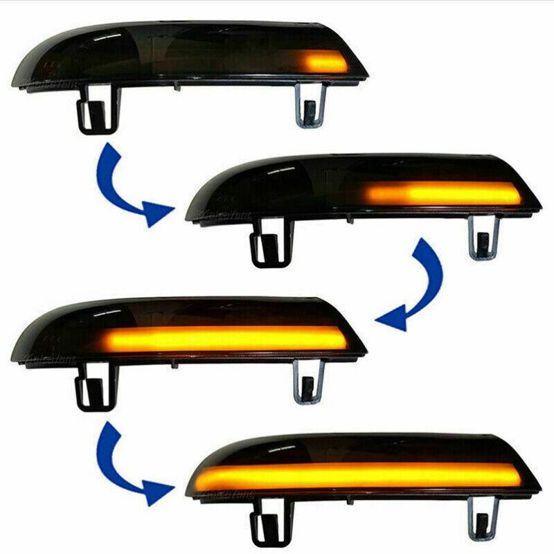 Left&Right Side Wing Mirror Indicator Turn Signal Light For VW MK5 Golf Passat