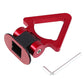 1pcs Triangle Red High-Strength Racing Car Tow Strap Front Rear Bumper Hook SUV