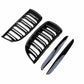 For BMW 3-Series E90 E91 06-08 Pre-LCI Glossy Black Kidney Front Grill Grille UK