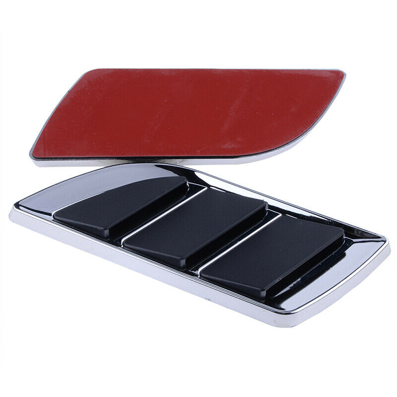 Univesal Car Side Air Flow Vent Hole Cover Fender Intake Grille Sticker Decor 2x