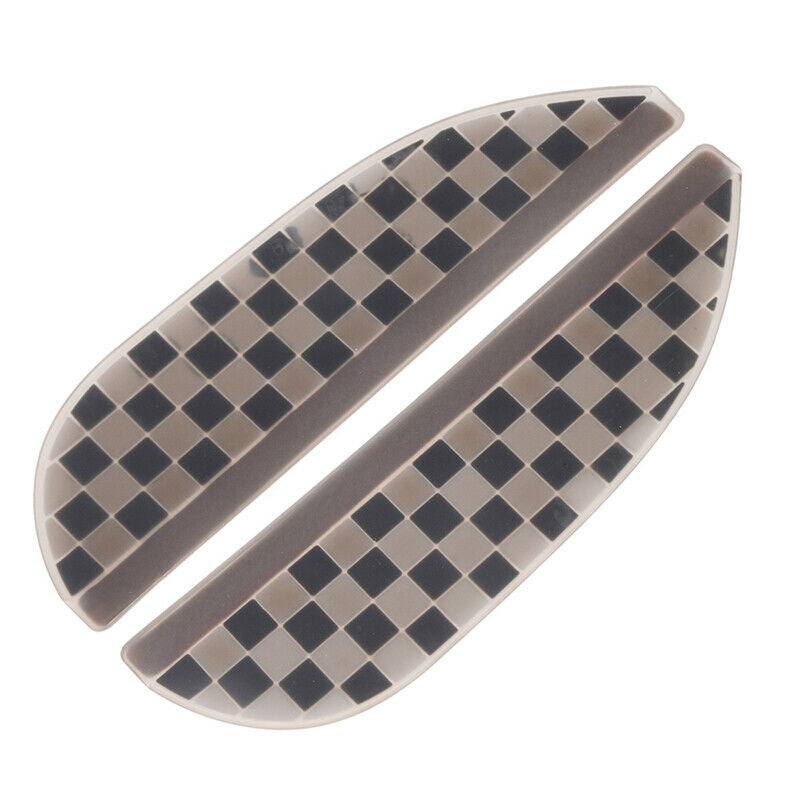 Checkered Car Rear View Wing Mirror Sun Shade Shield Rain Board Eyebrow Guard