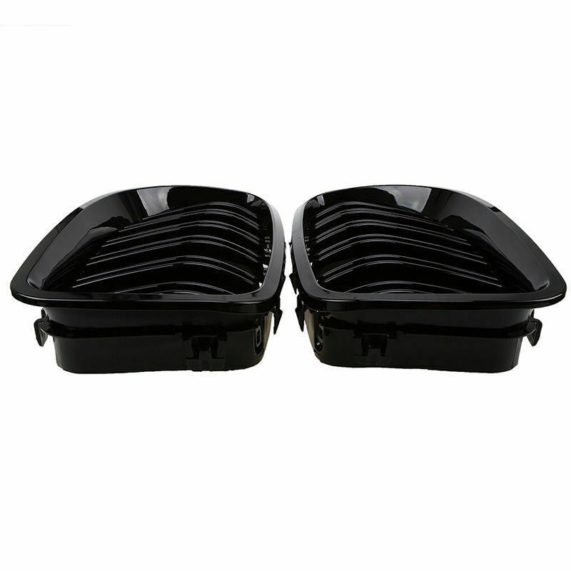 For Bmw M5 Look F10 F11 5 Series Kidney Grille Grill Gloss Black Twin Bar Slat