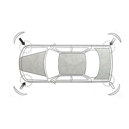 Pair Car Carbon Fiber Anti-rub Strip Bumper Body Corner Protector Guard Trim UK