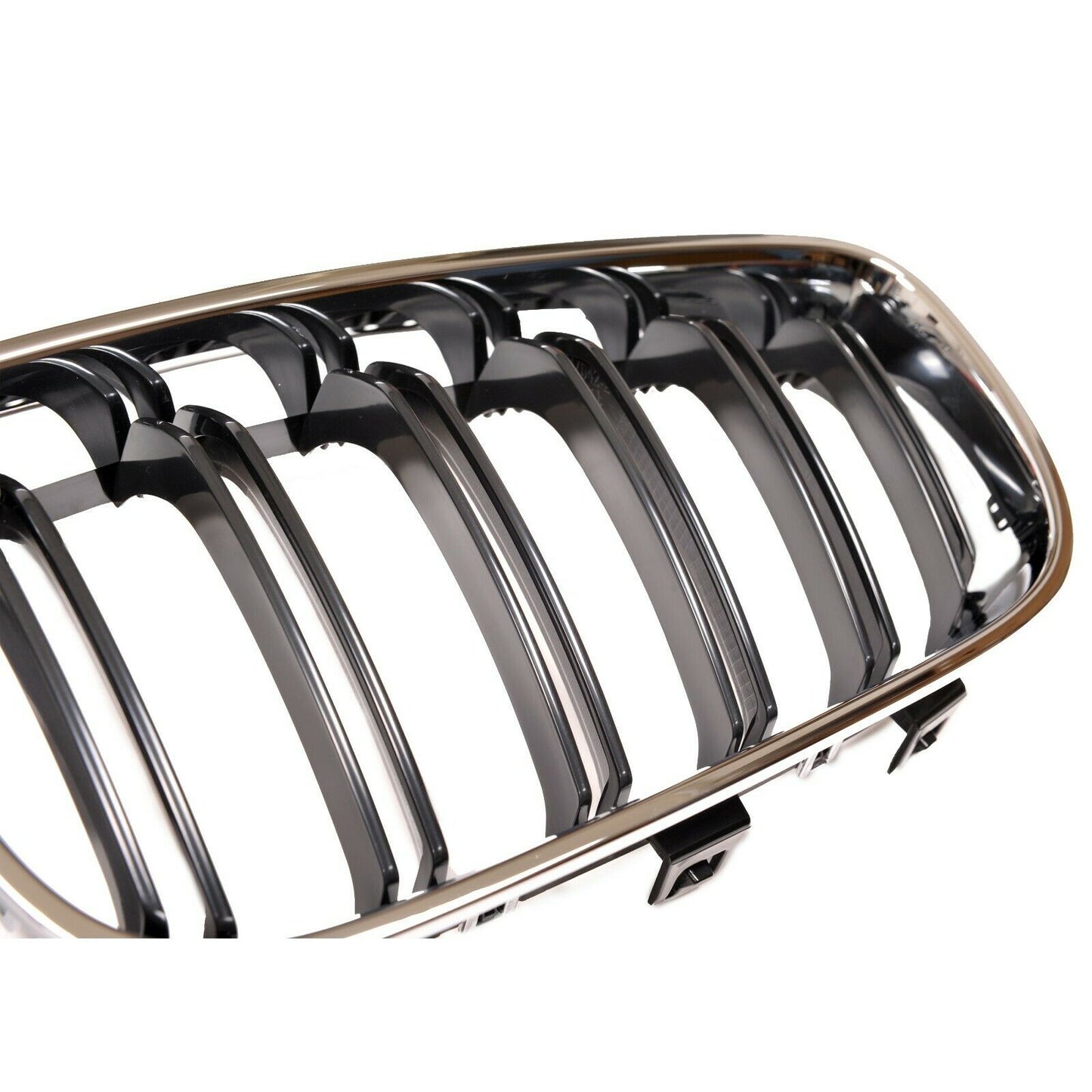 BMW 3 series GT F34 chrome black kidney grilles twin double spoke slat UK.