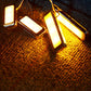 4x Yellow Car Door Bowl Handle LED Ambient Atmosphere Light Interior Accessories