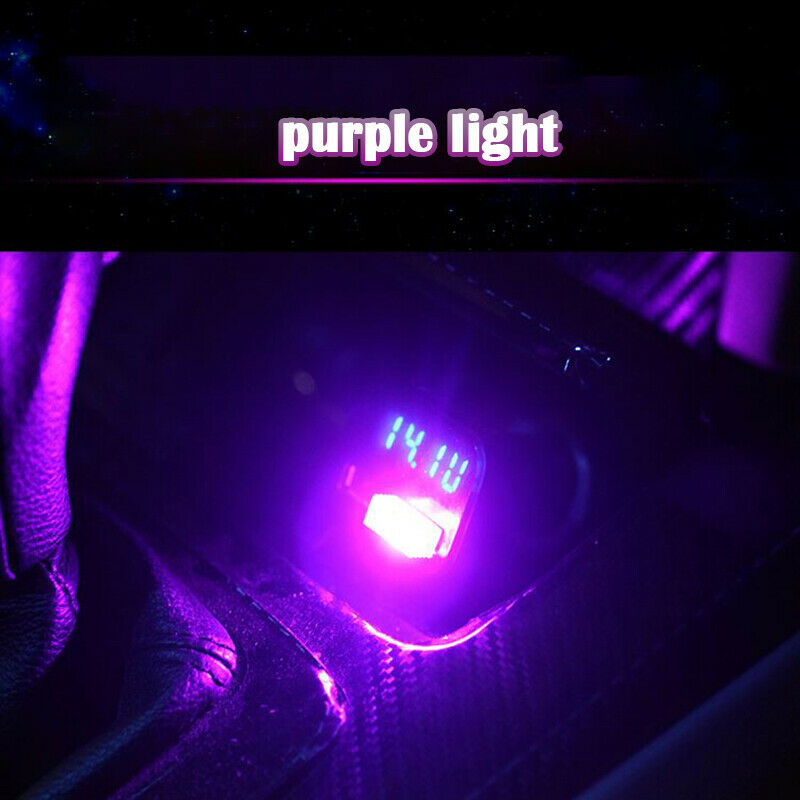 7 Colours Mini USB LED Wireless Lamp Car Atmosphere Light Colorful Accessories