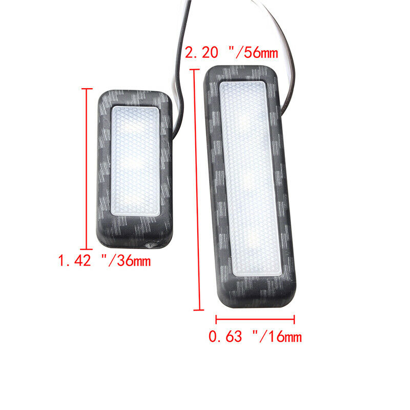 4x Yellow Car Door Bowl Handle LED Ambient Atmosphere Light Interior Accessories