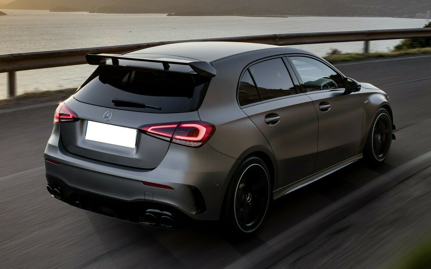 MERCEDES W177 A220 A250 A45 ED1 STYLE GLOSS BLACK REAR TRUNK ROOF SPOILER 2018+