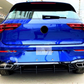 VW Golf MK8 TSI TDI R Line Rear Blade Style Diffuser 2020+ Spoiler Body Kit