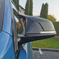 Pair Rearview Glossy Black Wing Mirror Cover Cap For BMW 1 Series F20 F21 F23