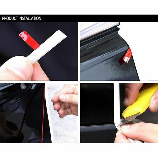 1*Car Door Edge Protector Strips Moulding Trim Scratch Guard U Profile Grey 5M