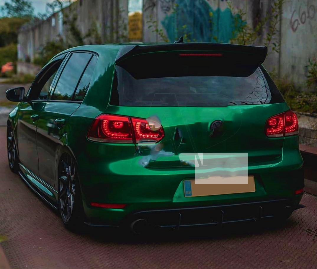 VW Golf MK6 GTD GTI R20 Carbon Fibre Boot Spoiler 2008-2013