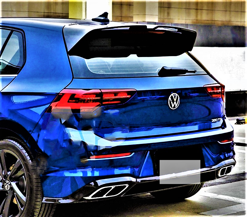 VW Golf MK8 TSI TDI Carbon Fibre Spoiler Kit