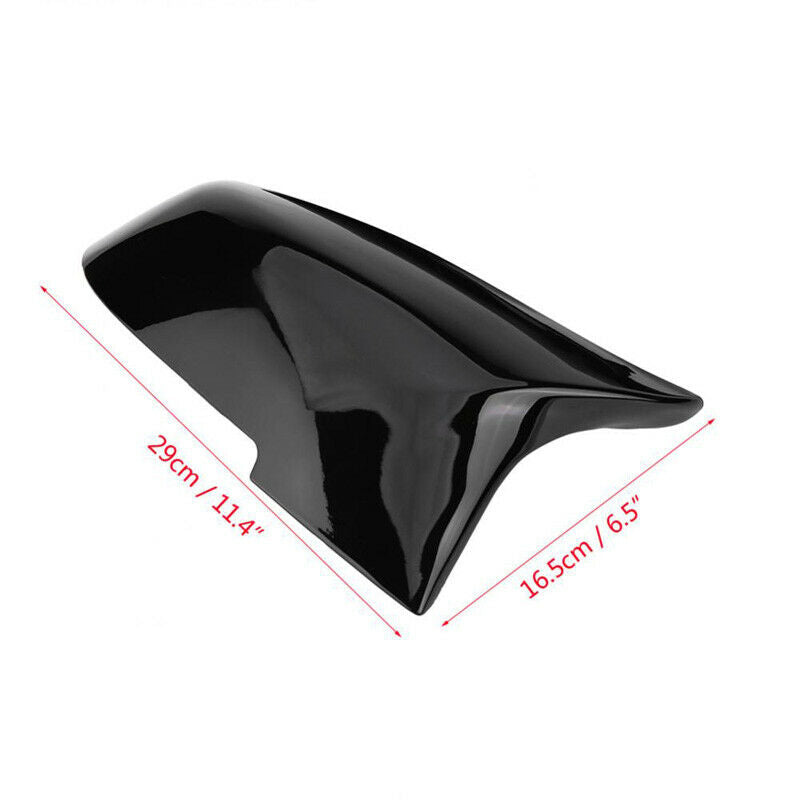 Pair Rearview Glossy Black Wing Mirror Cover Cap For BMW 1 Series F20 F21 F23