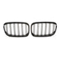 BMW F20 F21 11 - 15 GLOSS BLACK FRONT KIDNEY GRILLES GRLLS DOUBLE TWIN SPOKE