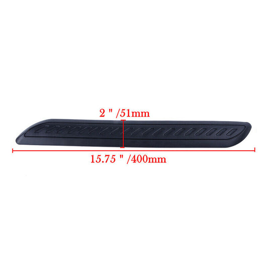 Pair Car Black Anti-rub Strip Bumper Body Rear Corner Protector Guard Rubber UK
