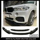 BMW X5 F15 M PERFORMANCE FRONT SPLITTER SPOILER LIP KIT GLOSS BLACK 2013-2018