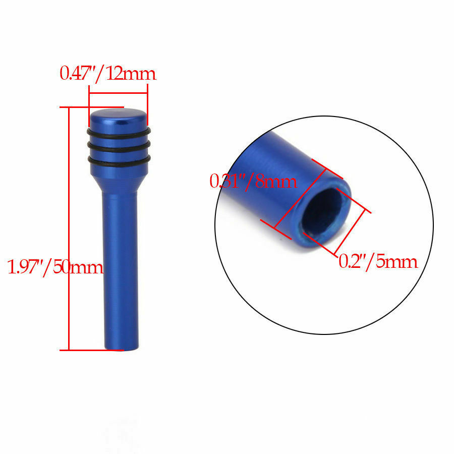 4Pcs Blue Alloy Truck Car Interior Door Locking Lock Knob Pull Pins Accessories