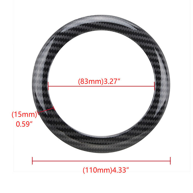 For 1Series BMW F20 F21 M135i M140i Carbon Fiber Rear Boot Logo Badge Ring Cover