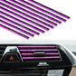 10x Car SUV Accessories Purple Air Conditioner Air Outlet Decoration Strip Cover