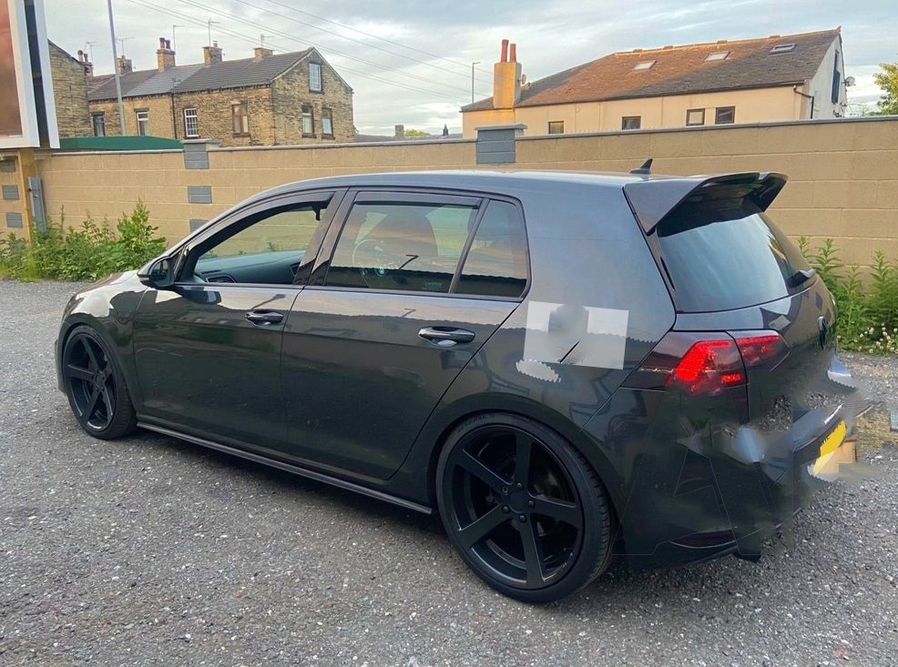 VW Golf R GTD GTI Unpainted Boot Spoiler MK7 MK7.5