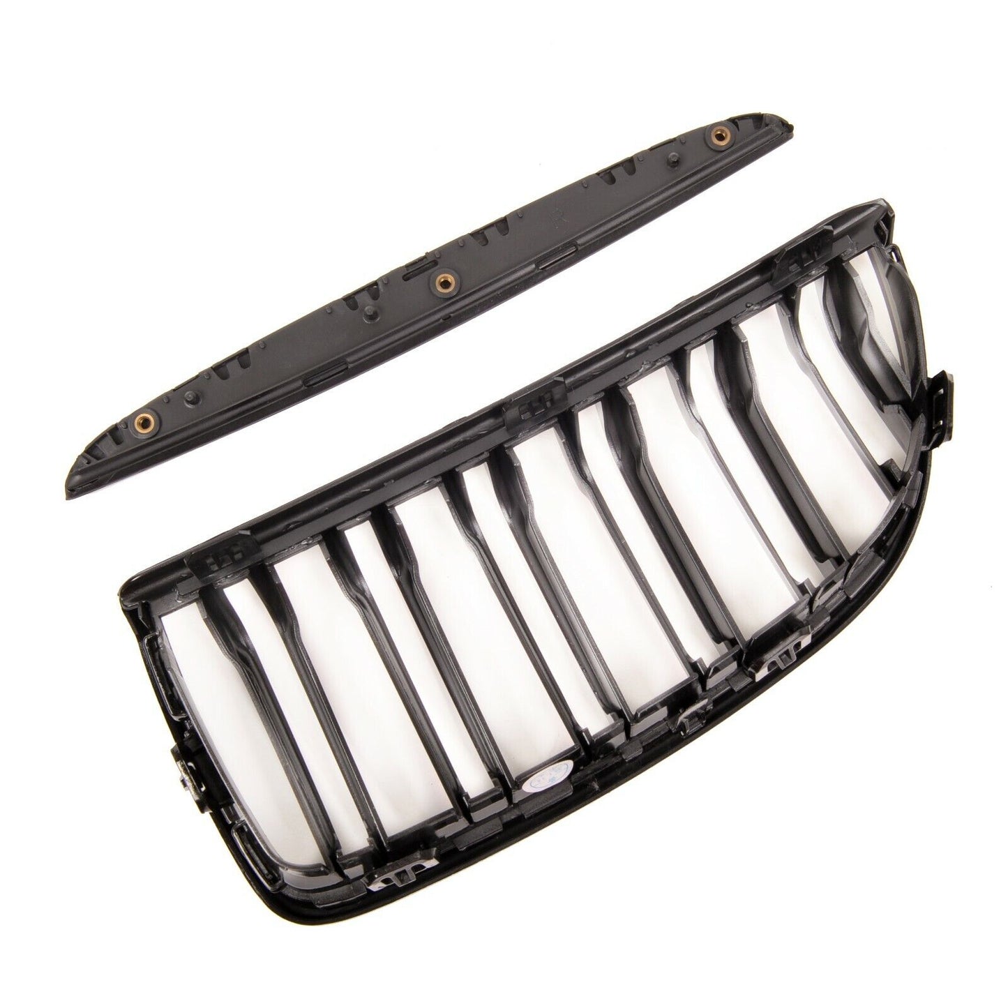 BMW E90 E91 05-08 gloss black front kidney grilles double spoke pair left right