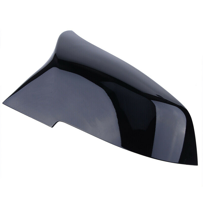 Pair Rearview Glossy Black Wing Mirror Cover Cap For BMW 1 Series F20 F21 F23