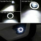 Pair 7 Colours Angel Eyes Halo Car Fog Lights Lamp Projector DRL COB LED Bulbs