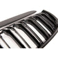 BMW E90 E91 05-08 gloss black front kidney grilles double spoke pair left right