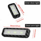 Car Red Door Bowl Handle LED Ambient Atmosphere Light Interior Accessories Lamp