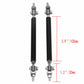 10CM Black Universal Car Front Bumper Lip Splitter Rod Strut Tie Bar Support ah