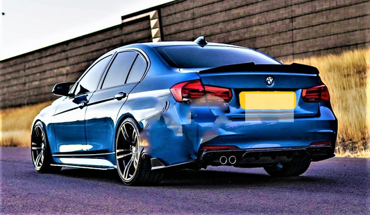 BMW M Sport 3 Series M3 F30 F80 Gloss Black High Kick PSM Ducktail Spoiler Kit