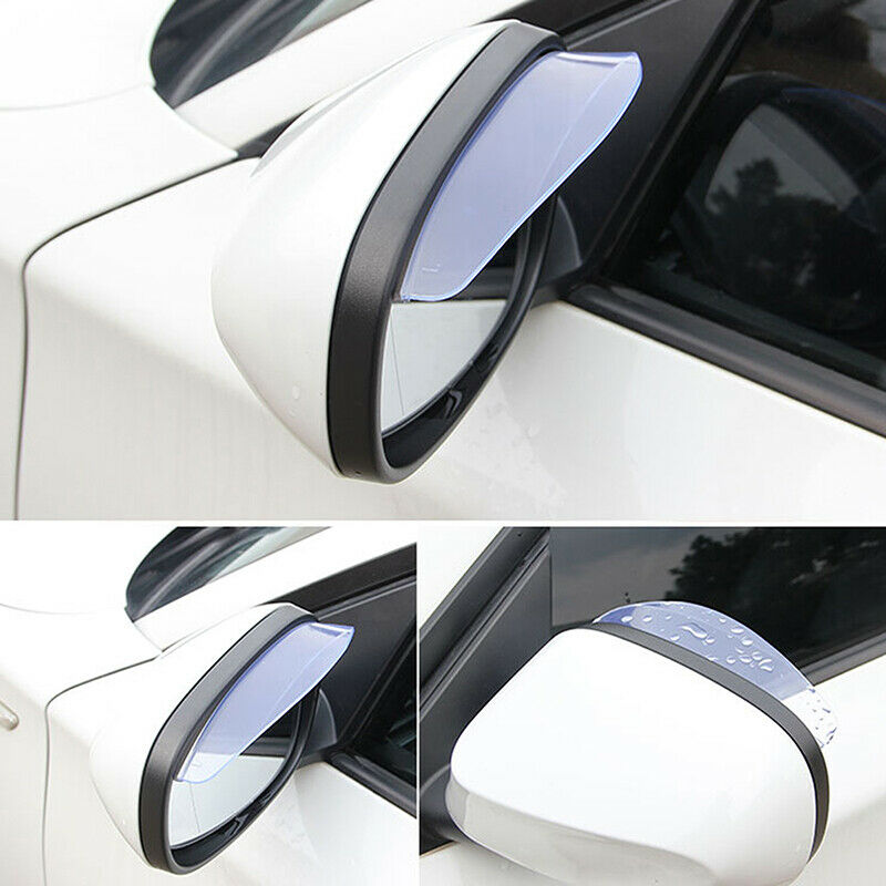 1Pair Car Rear View Side Mirror Rain Board Eyebrow Guard Sun Visor Accessories