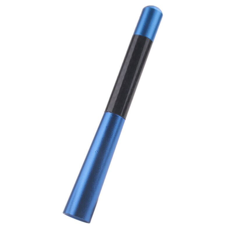 Universal Car Bee-sting Stubby Blue Carbon Fibre Aerial Ariel Arial AMFM 12cm