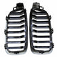 For BMW F30 F31 3Series Saloon 2012-2018 Gloss Black Front Kidney Grille Grill