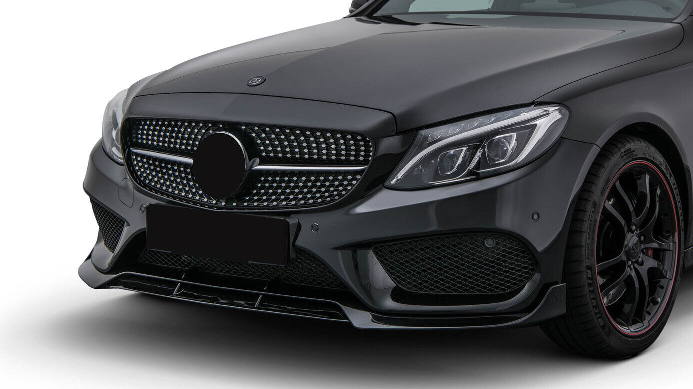 MERCEDES C CLASS W205 A205 C205 AMG LOOK BRABUS STYLE FRONT SPLITTER LIP 2013-17