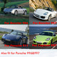 1pcs Sun Visor Mirror Cover Black For Porsche 911 996/997 Boxster Cayman 986/987