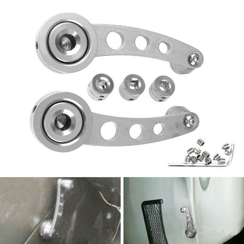 Chrome Universal Car Window Handle Winder Riser Replacement Winder Crank Riser