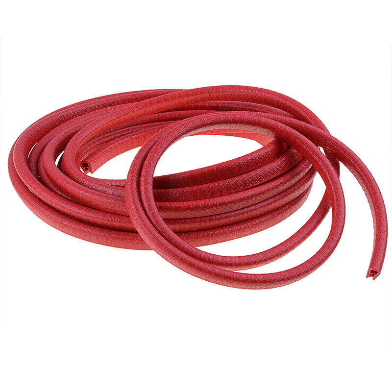 UK 4.5m Car Door Boot Edge Protectors Strip Trim U-shape Guard Seal Rubber Red